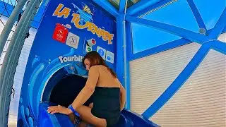 Tornado Bowl Water Slide at Aquaparc Le Bouveret, Switzerland