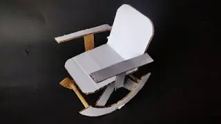 Diy Cardboard Miniature Rocking Chair | How To Make miniature Rocking chair from cardboard