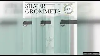NICETOWN Thermal Insulated Curtains Blackout Draperies, Aqua Blue, Set of 2, Review