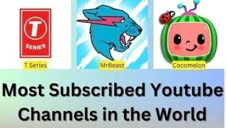 Top 10 most subscribed YouTube channels
