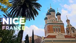 NICE Life FRENCH RIVIERA 🌍 4K UHD Urban area 🪆 Russian Orthodox Church