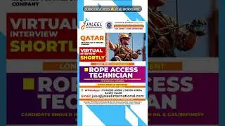 Qatar jobs | Rope access technician jobs in qatar | rope access Cleaner jobs qatar | #shorts
