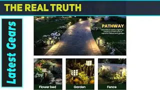 `GIGALUMI Solar Outdoor Lights 10-Pack Best Waterproof LED Garden & Walkway Lighting