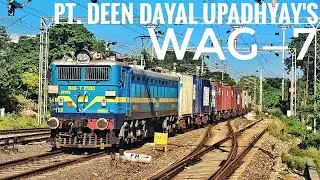 Pt. Deen Dayal Upadhyay's 27263 WAG-7 hauling BLC rakes skipping Tangla (NFR).