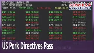 Lawmakers green light US pork imports with vote on 9 directives