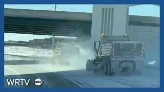 Dangerous road conditions persist across Indiana as cleanup efforts are underway