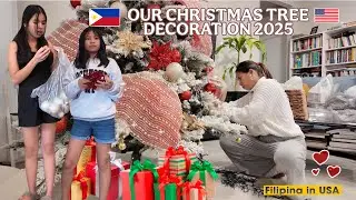 putting our simple Christmas Tree up! Bonding with my daughters| Buhay America 🇵🇭🇺🇸