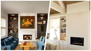 75 Beautiful Beige Family Room With A Ribbon Fireplace Design Ideas #620 💛