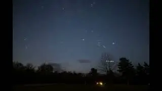 Orion and the Winter Constellations Rising - Atsion Ranger Station, NJ 4K