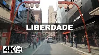 [4K60fps] Driving Liberdade Sao Paulo Brazil -MT4K-
