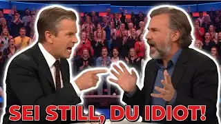 V&ouml;llig au&szlig;er Kontrolle! Christoph Waltz verlor die Beherrschung und schrie Markus Lanz direkt an.