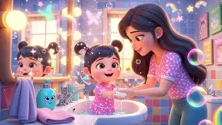 Wash Hands, Happy Face 🧼😄 | Hygiene Song for Kids | Baby Shark Style UK Nursery Rhyme