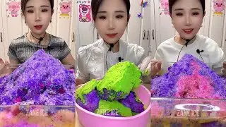 LAVENDER-1/4🪻|| YY LAVENDER ICE EATING WITH MATCHA AND MILK POWDER 