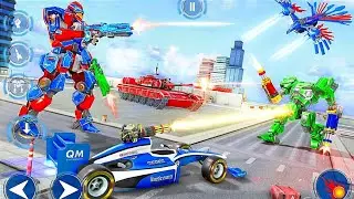 POLICE TANK ROBOT TRANSFORM 3D GAMES #1 - ANDROID GAMEPLAY