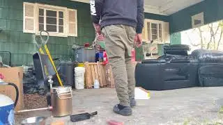 My first time melting copper