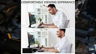 Review - TAVR Dual Monitor Stand Riser Office Desktop Organizer Stand for 2 Monitors, Adj