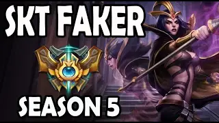SKT T1 Faker LeBlanc vs Talon MID Ranked Challenger Korea