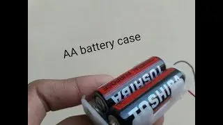 How to make a AA battery holder using popsicle sticks