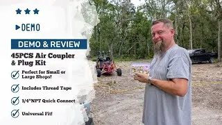 Demo and Review - Brintek 45PC Air Coupler & Plug Air Tool Accessory Kit
