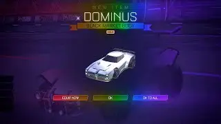 PLAYING ROCKET LEAGUE WITH THE GOLD DOMINUS CAR!