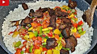 vegetables coconut rice recipe | #nigerianfood #moonikkitchen