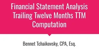 Computing TTM (Trailing Twelve Months) for Target