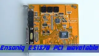 Ensoniq ES1370 PCI soundcard (Soundblaster PCI) playing Dark Seed II music (8 Mb Wavetable)