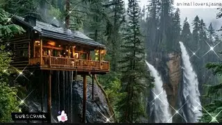 Scenery Tale  Cave Tree house Animals#animalslover #cat#野良猫 #animanationvideo#asiantravel #catlover