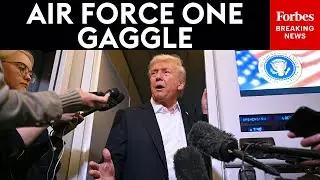 BREAKING NEWS: Trump Takes Questions From Reporters On Air Force One Flight Back From Middle East