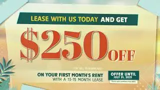 Treehouse Apartments June & July Move-In Specials
