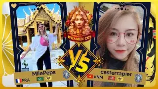 Whamen & Cow casts WHAMEN CUP | Day 2 Game 8 - MllePeps vs Casterrapier | AOE4