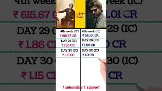 Jawan vs Jailer Collection Day 31 I Jawan day 31 Collection #jawan #jailer #jawancollection