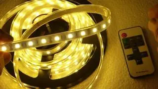 12V LED LIGHT STRIP WARM WHITE WATERPROOF IP67 POOLS SPA WET AREAS + REMOTE CONTROL