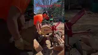 Timberwolf TW5 log splitting #firewood #logsplitting #chainsaw #firewoodprocessor #wood #woodstove