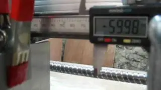 homemade cnc emc linux cnc y axis accuracy test.avi