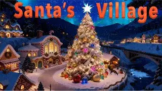 Santa's Christmas Village with Music