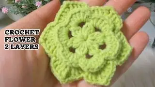Two-Layer Crochet Flower Pattern | Easy, Gorgeous Design!