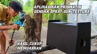BELAJAR TEXTURE DENGAN CAT PRISMATIK  MENGGUNAKAN SISTEM SEMPROT / SPRAY GUN TEXTURE