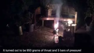 Building and testing of a rocket engine