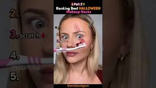 Ranking Best Halloween MAKEUP HACKS 🎃✨(Part 2) #tiktokviral #halloween