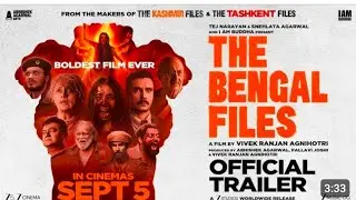 THE BENGAL FILES Official Trailer I VivekAgnihotri| Abhishek A | PallaviJI ZeeStudios | 5 Sept