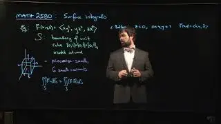Computing flux across a cube (surface with 6 faces!)