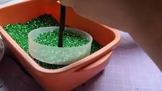 A forma mais fácil e rápida  de fazer franjas de vidrilho.