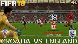 FIFA 18 (PC) (PC) Croatia v England | 2018 FIFA WORLD CUP RUSSIA | SEMI FINAL | 11/7/2018 | 4K