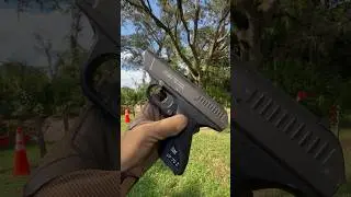 Shooting the first plastic pistol circa 1970