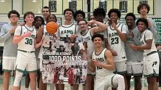 Central Dauphin vs State College Jelani Easter goes for 30 and scores 1,000th point (2/5/26)