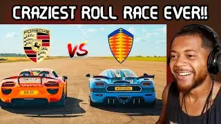 Porsche 918 Spyder vs Koenigsegg Agera RS - Roll Race | Reaction