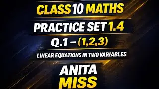 Practice Set 1.4 | Linear Equations in Two Variables | Class 10 Maths | Anita Miss
