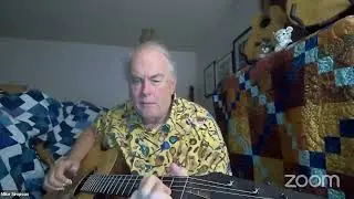 Mike Simpson plays his Dandy Hybrid guitar on Open Mic America...10/20/24