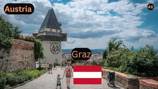 Walking Tour of Austria | Walking in Graz | Austria in 4K